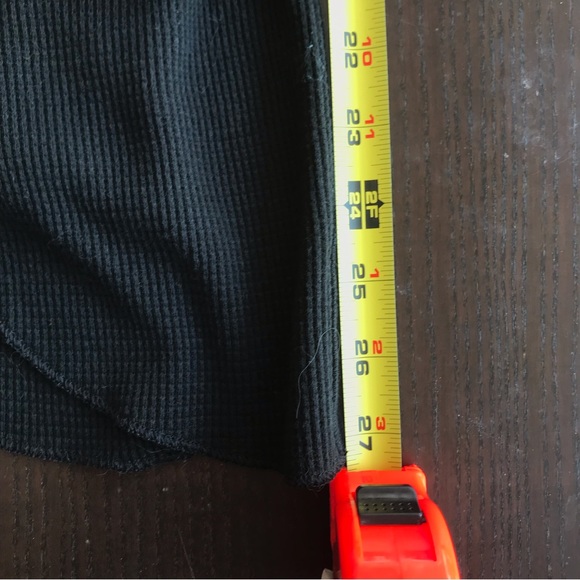 Uniqlo black button up Henley sweater size small - Picture 8 of 9